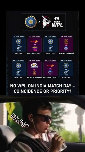 WPL stops when India plays 👀WPL stops when India plays 👀
