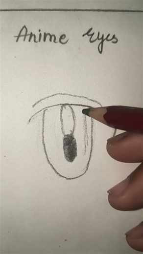 easy anime eyes tutorial.. ✨#shorts#tutorial#art#drawing.