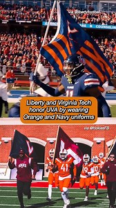 132K views · 1.7K reactions | Virginia Tech Football and Liberty Falcons Football honor Devin Chandler, Lavel Davis Jr., and D’Sean Perry by wearing orange and navy for UVA. | Virginia Cavaliers on 247Sports | Facebook