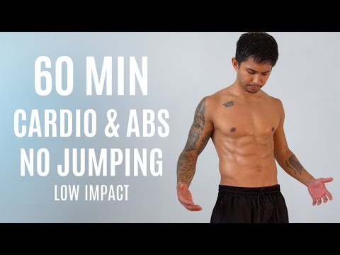 60 Min Cardio & ABS HIIT (NO JUMPING) 🔥 Low Impact Core Shred | At Home Workout