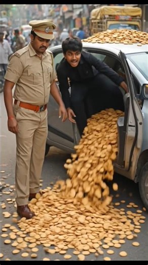 Police stopped Biscuit car 🍪 ΑΙVideo #shorts" #Ai Viral Hub