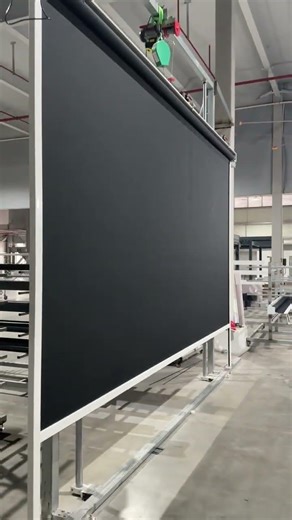 Motorized Windproof Zip Screen Installation | Factory Showcase#customblinds #ziptrackblinds