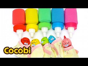 Feed Baby Bottle Milk 🌈 Learn Colors + More Fun Videos For Kids | Cocobi