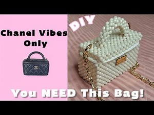 How to make Chanel-Inspired Pearl Bag | Luxury Beaded Handbag Tutorial