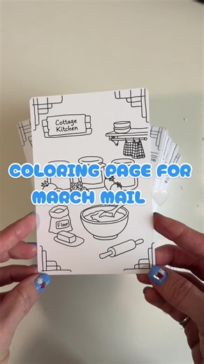 Coloring Page for March Mail: Join the Fun!