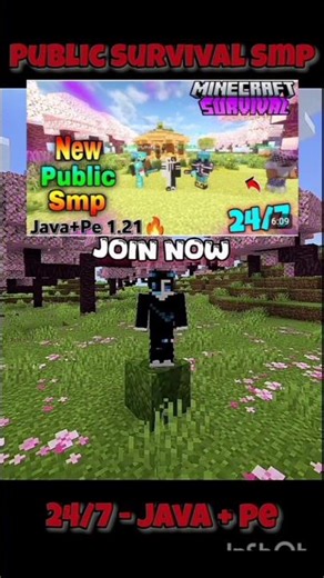 🔥Best Minecraft SMP Server IP & Port! Join Now & Play 24/7!⛏️🌏