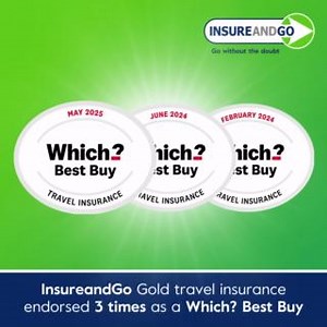 We’ve got some brilliant news to share! 🎉 Our InsureandGo Gold product has been endorsed as a Which? Best Buy for the 3rd time! Our Black product is also a Best Buy. 🏆 Which? is one of the UK’s most trusted consumer champions, and their team rigorously reviews over 100 travel insurance products based on the quality of cover, ease of claims, and customer value. Getting their Best Buy stamp not once, not twice – but three times – is something we’re truly proud of. 💙 🧳 Whether you're planning a
