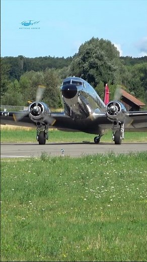 Douglas DC-3 Swissair Take-Off ✈️❤️