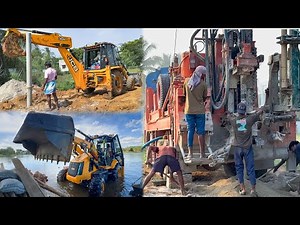 JCB 3DX Super 4x4 Old Borewell Outer Pipe Remove for Drilling New Borewell and River side work | JCB