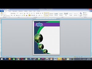 How to design beautiful book cover page designing in MS word.
