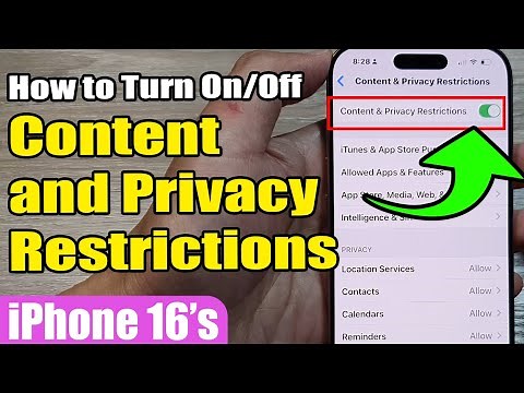 iPhone 16/16 Pro Max: How to Turn On/Off Content and Privacy Restrictions