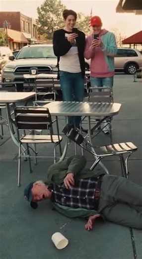 "They Laughed As They Kicked The Old Veteran’s Chair Out From Under Him—Until The Roar Of Engines Made The Whole Street Go Silent. Chapter 1 The coffee was the only thing that kept Elias’s hands warm. It was 8:00 AM on a Tuesday, and the world was moving too fast for him. At 78 years old, Elias Thorne felt like a ghost in his own town. The joints in his fingers were swollen, twisted like old tree roots, and they shook with a rhythm he couldn’t control. He sat at the small, wobbly metal table out