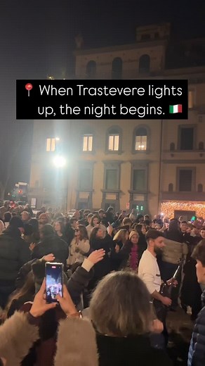Piazza Trilussa, the heart of Rome’s nightlife. Singing, laughing, living — this is Trastevere. Tag your night-out crew! 💬 Follow and comment “ROME” to receive a FREE Rome Travel guide in your Dm #TrastevereRome #RomeVibes #PiazzaTrilussa #NightlifeInRome #TrastevereNights | Trastevere.Rome