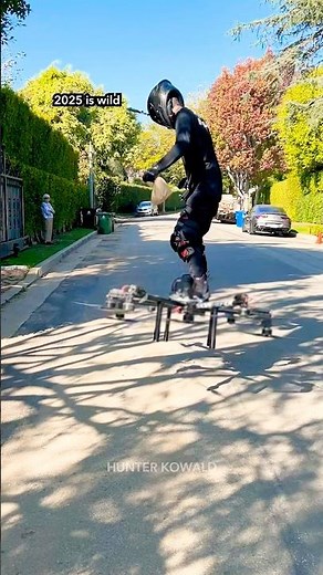 Wild Flight Down Road with SkySurfer Aircraft 🚁 Flying Drone Vehicle #shorts