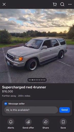 Auto Market Finds on Instagram: "Yooooo anyone ever wanted a supercharged 4Runner???? #carsofinstagram #toyota #carporn"