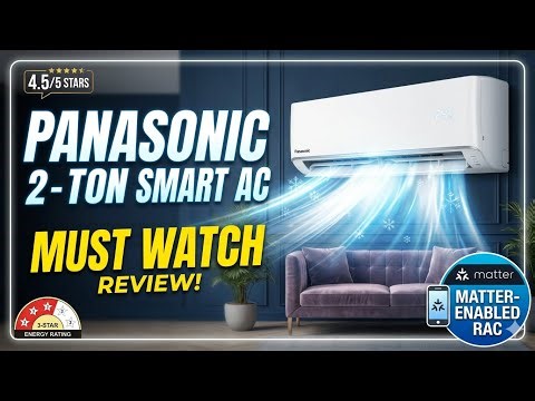 Panasonic Smart AC 2026 Review 🔥 New BEE Rating, Powerful Cooling + AI Features!