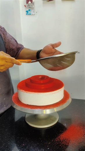 Red velvet cream cake, #shorts #cakevideos #redvelvettcake #birthdaycake #mycakein