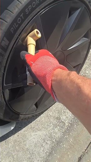 how to quickly and easily remove the Tesla wheel inserts