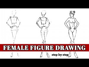 How to draw fashion figure for beginners | Female body tutorial