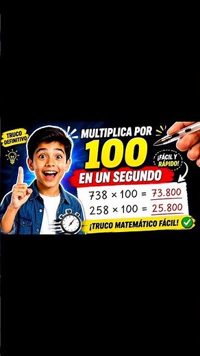 Learn how to multiply by 100 in seconds! 🚀