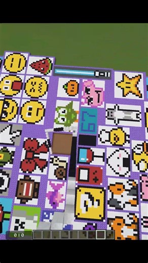 Satisfying Sand Art in Minecraft ! making Diamond Pixel Art #shorts #gaming #minecraft