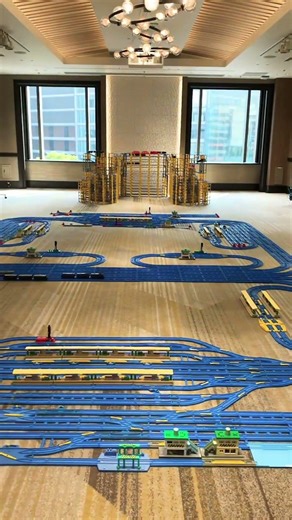【プラレール】横浜ベイシェラトンホテルでのプラレールレイアウトの全景です【子育て応援フェスティバル2026】2026年3月