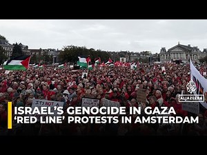 Hundreds of thousands of people protest in Amsterdam against Israel’s Gaza war