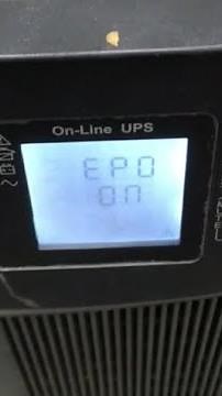 UPS EPO Error alarm