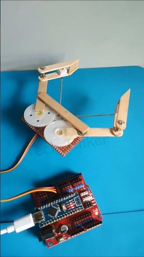 DIY Servo Gripper Arduino | SG90 #diy #arduino #creative #electronics #servo #simple #technology