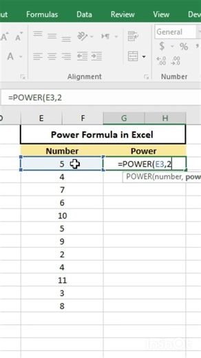 Excel में POWER Function कैसे Use करें? | How to Use POWER Function in Excel