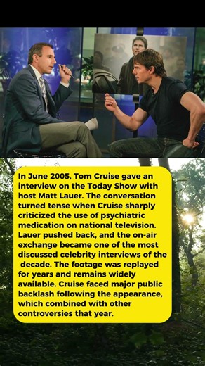 The Tom Cruise Today Show Argument That Stunned His Co-star Matt Lauer