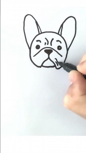 🖌️ Drawing a Bulldog Step by Step! 🐶✨