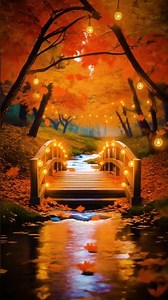 秋色が次々に変わっていく映像｜Flowing abstract autumn visuals