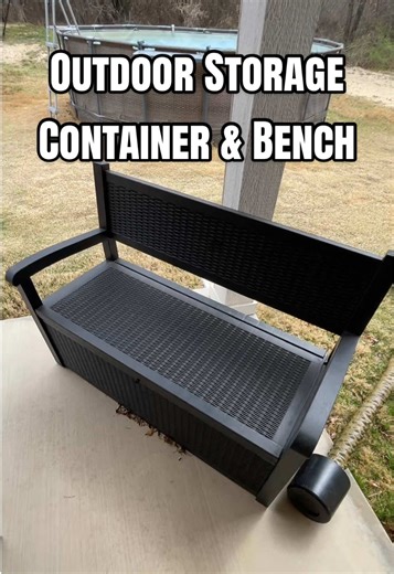 Outdoor Storage Container and Bench Seat