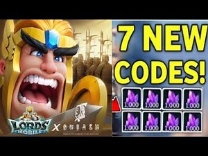 Lords Mobile Codes 2025 | All Working Redeem Codes for Free Gems, Speedups & Rewards!