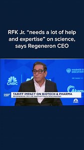 37K views · 342 reactions | Regeneron CEO Leonard Schleifer on Tuesday said that Health and Human Services Secretary Robert F. Kennedy Jr. needs "a lot of help and expertise ... on science." Watch the full interview: cnb.cx/42eDatN | CNBC | Facebook