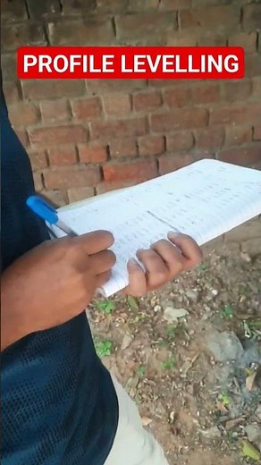 Profile Levelling #surveying #autolevel