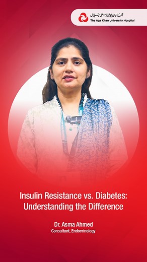 10K views · 219 reactions | Noticing low energy, stubborn weight, or constant cravings? These might be early signs of insulin resistance. In this video, Dr Asma Ahmed explains what insulin resistance really is, how it differs from diabetes, and when you should get screened. Learn more about Dr. Asma Ahmed here: bit.ly/DrAsmaAhmed | Aga Khan University Hospital Pakistan - AKUH | Facebook
