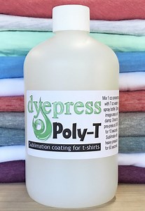 Poly-T Spray Sublimation Coating for Cotton/Blends 32 oz. concentrate makes 2 gallons of spray