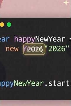 Happy New Year 2026 #java #corejava #javaprogramming #javatutorial #javaconcepts #javaforbeginners