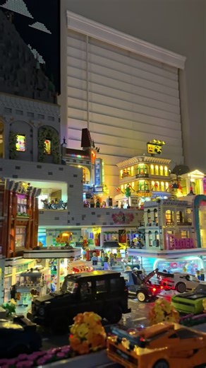 More city coming soon. #lego #legocity #light #fyp #followme | Lego City