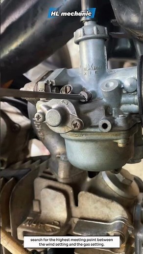 Adjusting a motorcycle carburetor #adjustment #carburetor #repair #mechanic