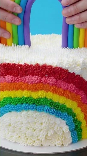 Amazing Rainbow Birthday Cake Decorating Idea