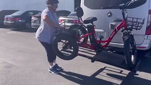 EMOJO Hitch Rack for All Fat Tires Electric Trike (Black)