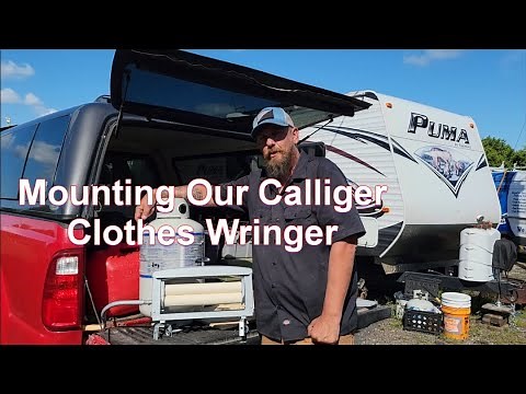 Mounting our Calliger Clothes Wringer
