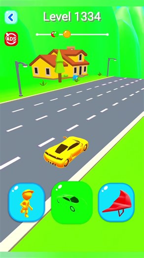 🔥 Shape - Shifting & Transform The Character 👀 Level - 1334 #shapeshifting #gameplay #shorts #viral