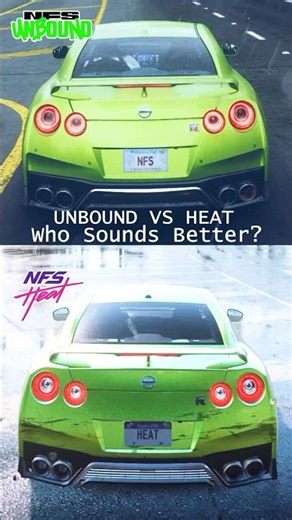 NFS Heat or unbound — Who Sounds Better? 💪#nfsunbound #nfsheat #gtr #nissangtr