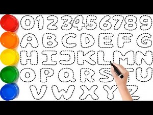 Let's Learn How to Draw and Paint ABCD's A to Z & Numbers 1 to 10 Easy for Children, ks Art