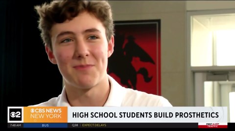 High students invent bionic leg controlled by users' brain