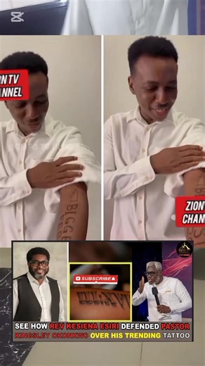 Frank Edwards shocks fans with first ever tattoo | Zion TV channel